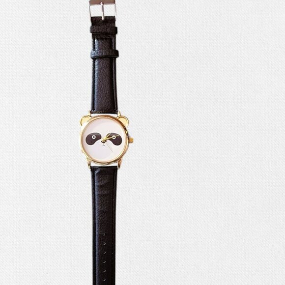 Super Cute Panda Animal Watch with Black Band - NWOT - Picture 1 of 3
